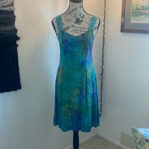 Pineapples Beaded Tie dye sundress size Small